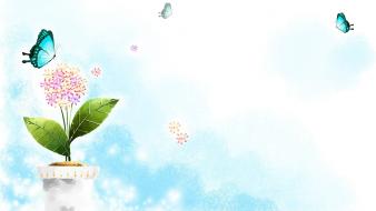 Butterfly cartoon wallpaper