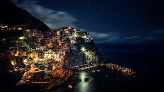 Cities city lights houses night wallpaper