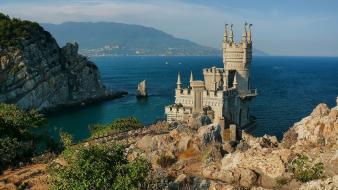 Crimea swallows nest castles sea wallpaper
