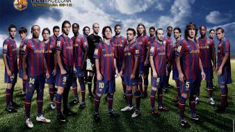 Fc barcelona squad wallpaper