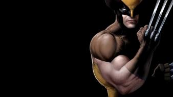 Marvel comics wolverine x-men black background wallpaper