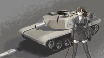 Abrams panzer girl sword katana wallpaper