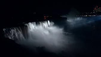 American falls niagara lightshow night tower wallpaper