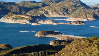 Chile patagonia without dams carrera grass lakes wallpaper