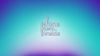 Colors inside quotes shine wallpaper
