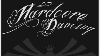 Dancing hardcore music text wallpaper