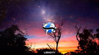 Drum and bass liquicity night sky outer space wallpaper