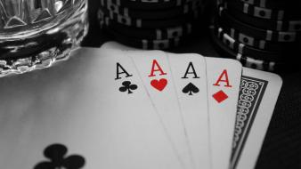 Four aces poker wallpaper