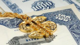 Gold jewelry money wallpaper