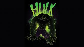Hulk marvel comics black background fan art wallpaper
