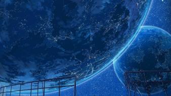 Original content planetes artwork night planetarium wallpaper