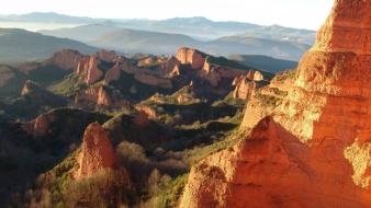 Spain unesco world heritage site cliffs green wallpaper