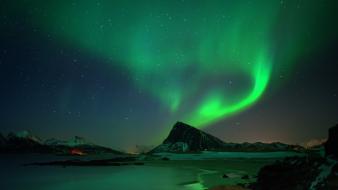 Aurora borealis nature north wallpaper