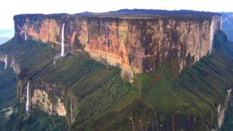 Brazil guyana mount cliffs green wallpaper