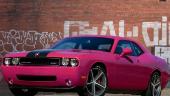 Dodge challenger srt cars pink wallpaper