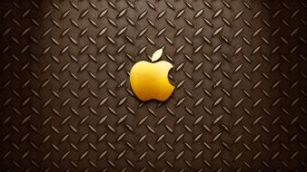Gold apple logo wallpaper