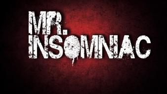 Insomnia insomniac text typography wallpaper