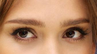 Jessica alba actress celebrity closeup eyes wallpaper