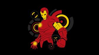 Comics tony stark black background fan art