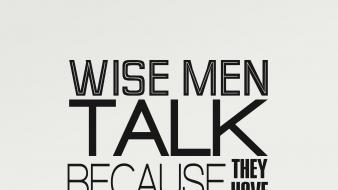 Men quotes text typography wise wallpaper