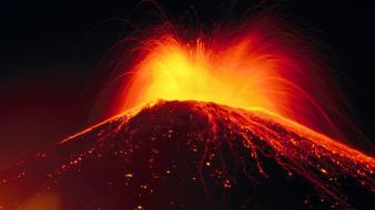 Volcano lava wallpaper