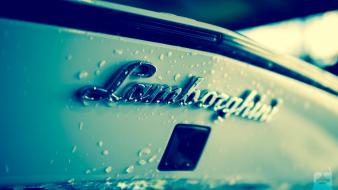 Aventador lamborghini badges cars light blue wallpaper