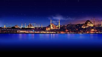 Blue mosque hagia sophia istanbul ramadan sultan ahmet wallpaper