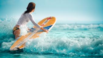 Girl surfing pictures wallpaper