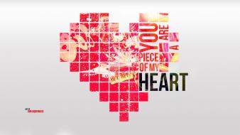 Hearts love quotes romantic wallpaper