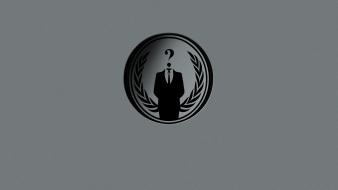Anonymous grayscale hackers wallpaper