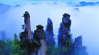 China mount forests mountains wallpaper