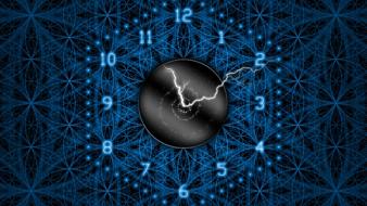 Clocks digital art lightning time watches wallpaper