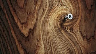 Screw trees wood wallpaper