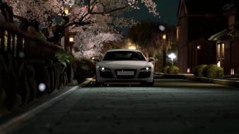 Audi r8 gran turismo 5 japan night wallpaper
