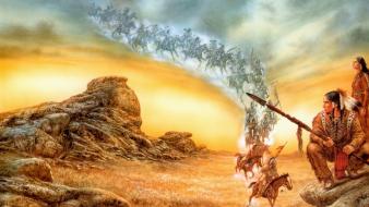 Luis royo fantasy art mystic warriors wallpaper