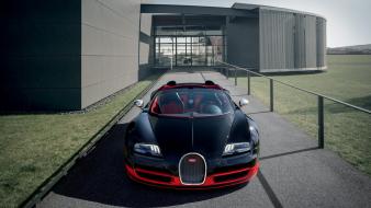 Bugatti veyron grand sport black cars front wallpaper