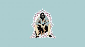 Minimalistic movies the dude big lebowski wallpaper