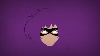 Minimalistic superheroes kick-ass hit girl purple background blo0p wallpaper