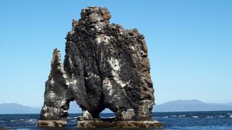 Ocean landscapes nature beach rocks stones iceland sea wallpaper
