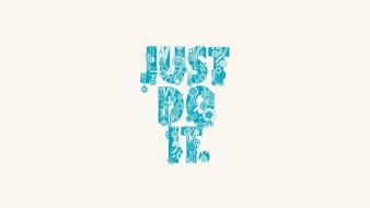 Typography nike simple background white just do it wallpaper