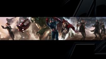 Avengers black widow captain america hawkeye hulk wallpaper