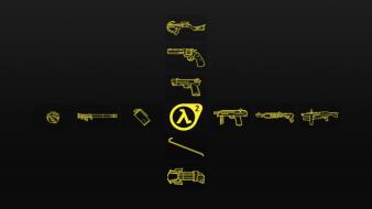 Halflife 2 guns minimalistic video games wallpaper
