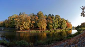 Landscapes rivers trees