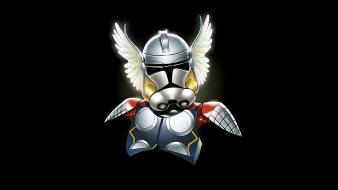 Marvel comics star wars storm trooper thor minimalistic wallpaper