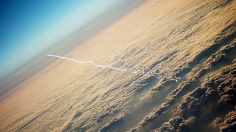 Aircraft altitude clouds skyscapes wallpaper