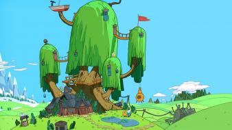 With finn and jake tree house trees