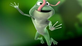 Animated cartoons frogs funny wallpaper