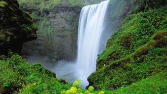 Iceland southern waterfalls wallpaper