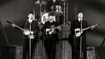 The beatles monochrome wallpaper