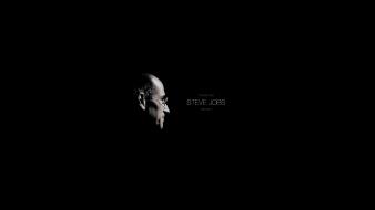 Steve jobs black background wallpaper